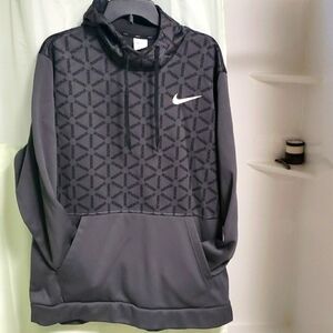 Men's Black/Gray XXL Nike Hooded Sweatshirt In Good Used Condition.